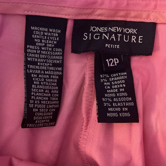 Jones New York Bar Harbour Pant. Rosy Pink   12P. NWT - Picture 2 of 4